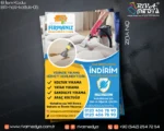 Halı Koltuk Yıkama Temizlik Broşür – Kartvizit- Yapışkanlı Sticker Örnekleri