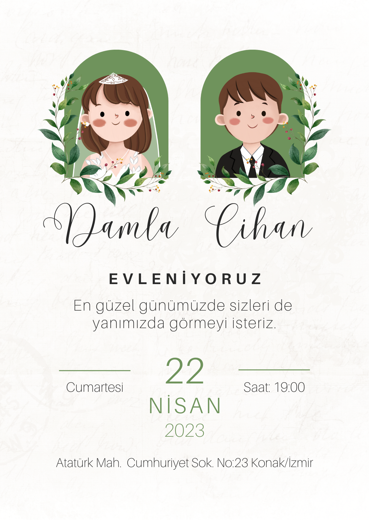 Adana davetiye baskı