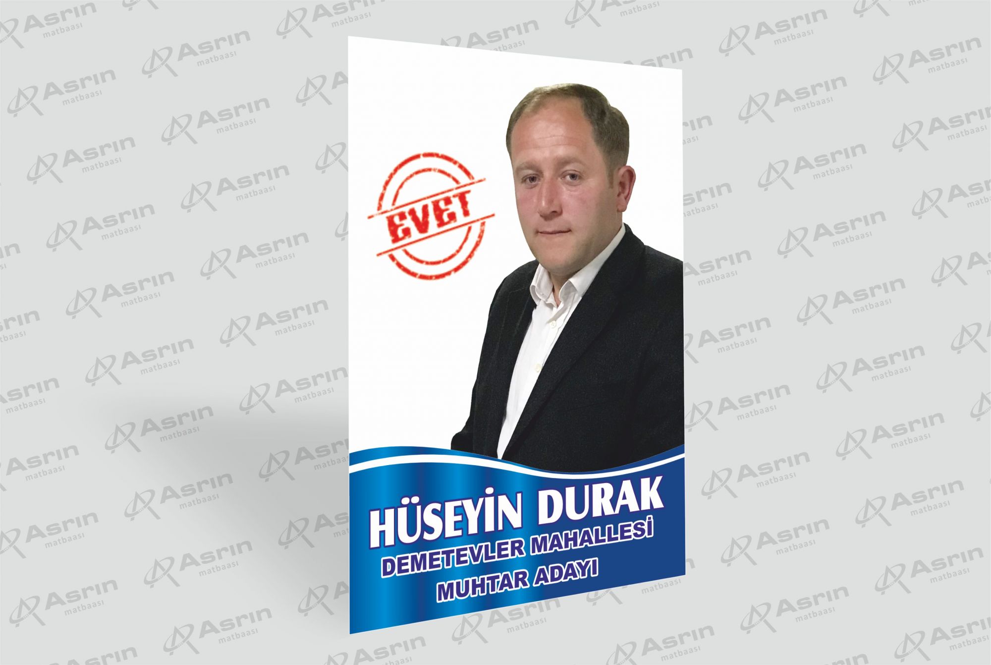 Adana Seçim Afişi Baskı Muhtar Belediye Başkanlık Posteri 1000 Adet